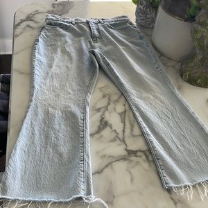 Loft high waist kick crop jeans sz 28-6